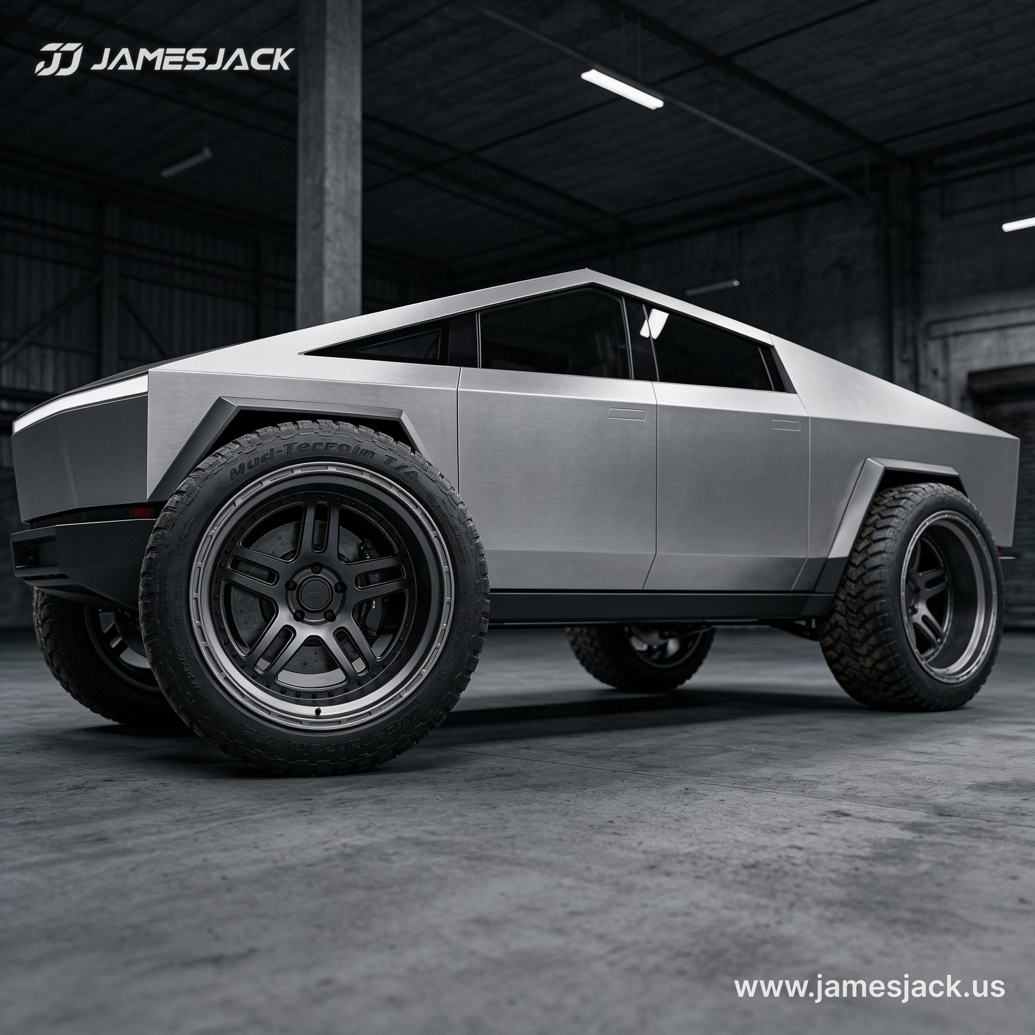 Tesla Cybertruck — Extreme Deep Dish Off-Road Wheels detail 2