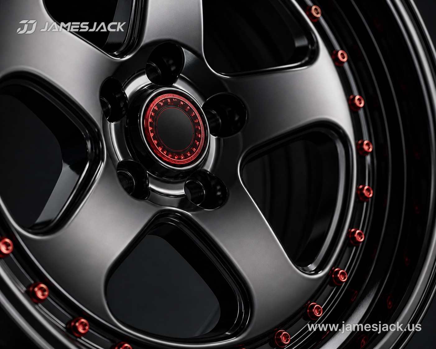 Motorsport Five-Spoke Black detail 1