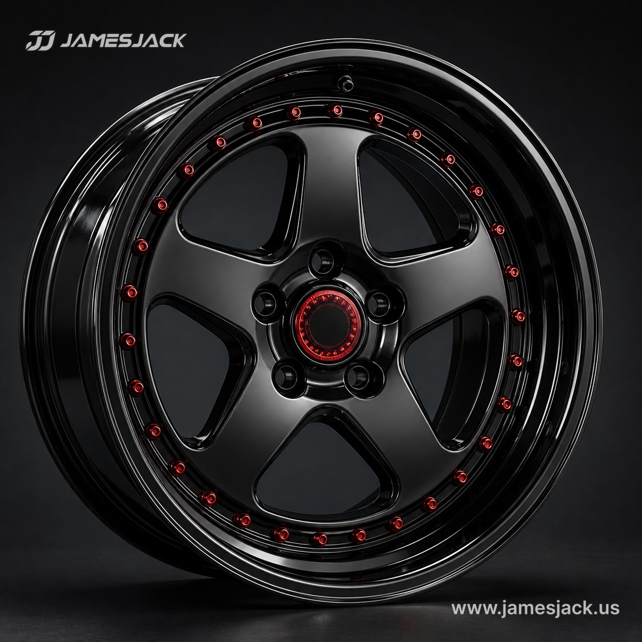Motorsport Five-Spoke Black detail 3