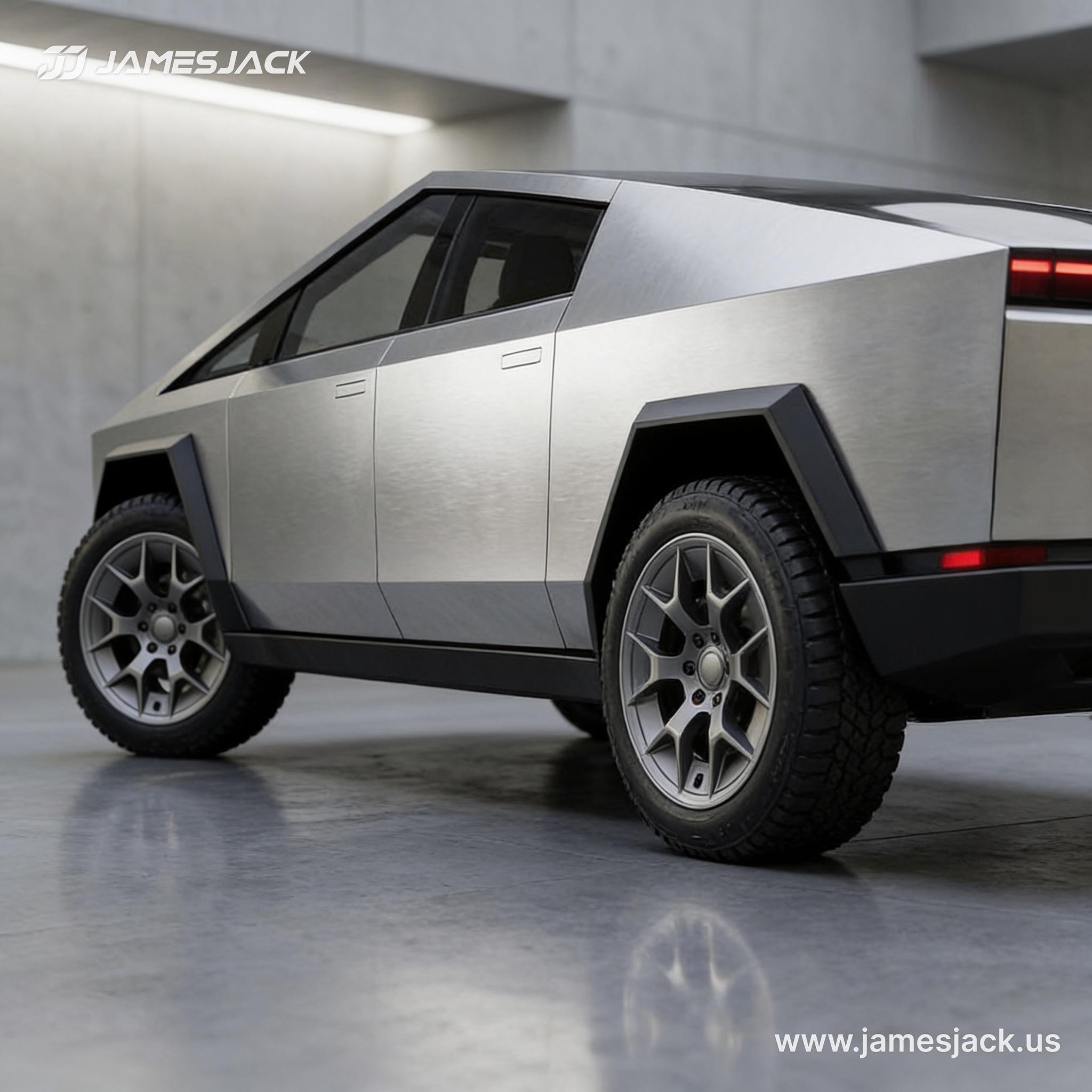 Tesla Cybertruck — Closed-Face Aero Spoke Wheels detail 1