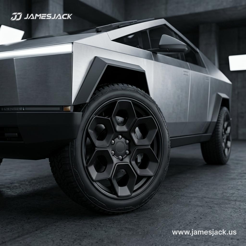 Tesla Cybertruck — HexaForge Wheels detail 2