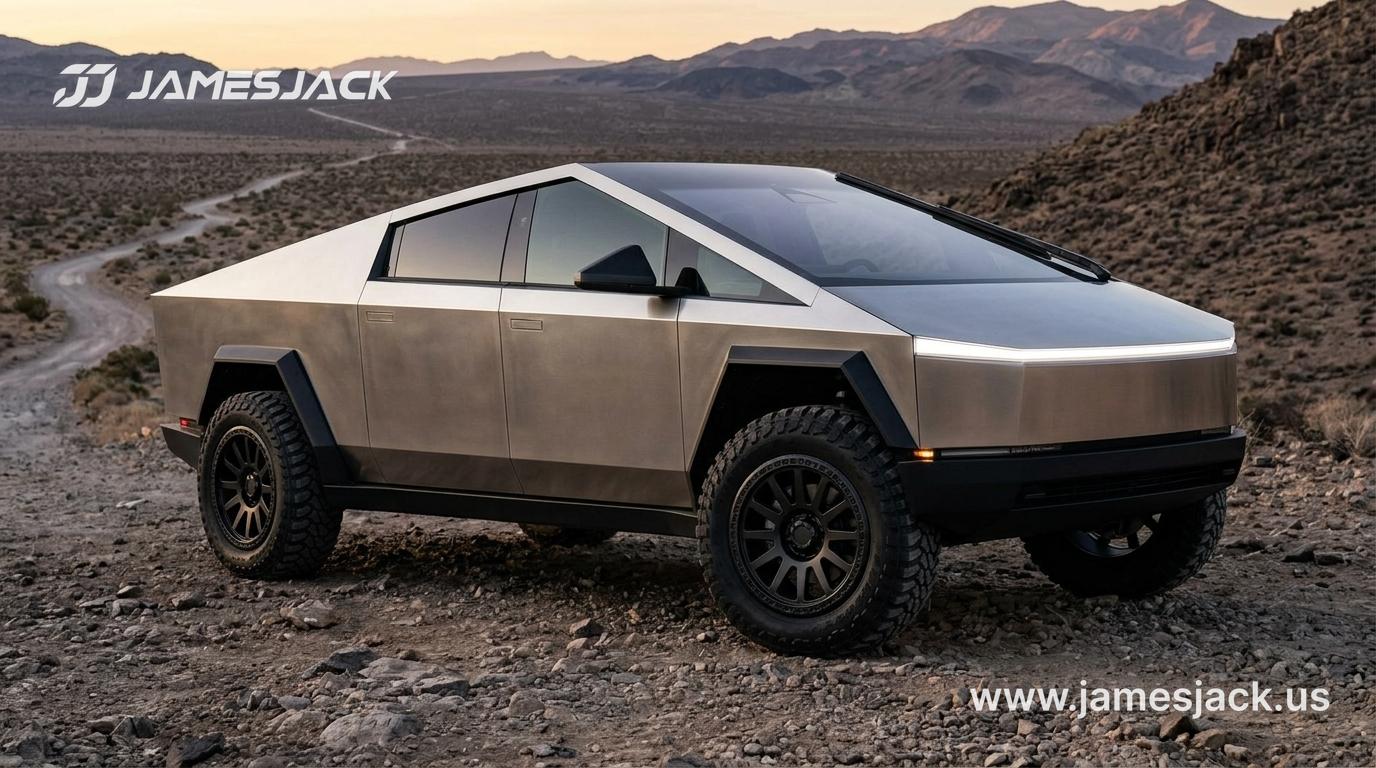 Tesla Cybertruck — Matte Black Rally Off-Road Wheels