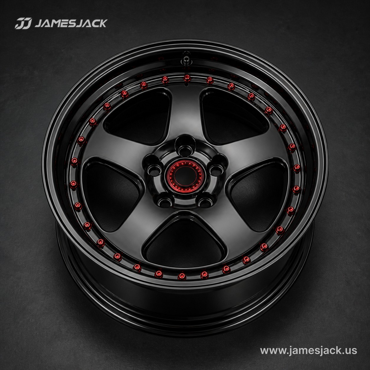 Motorsport Five-Spoke Black detail 2