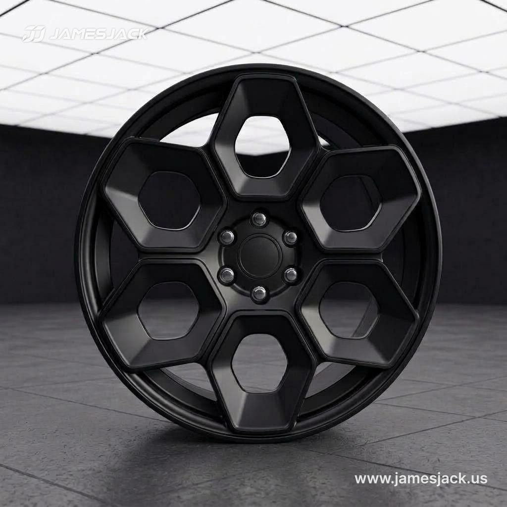 Tesla Cybertruck — HexaForge Wheels detail 3