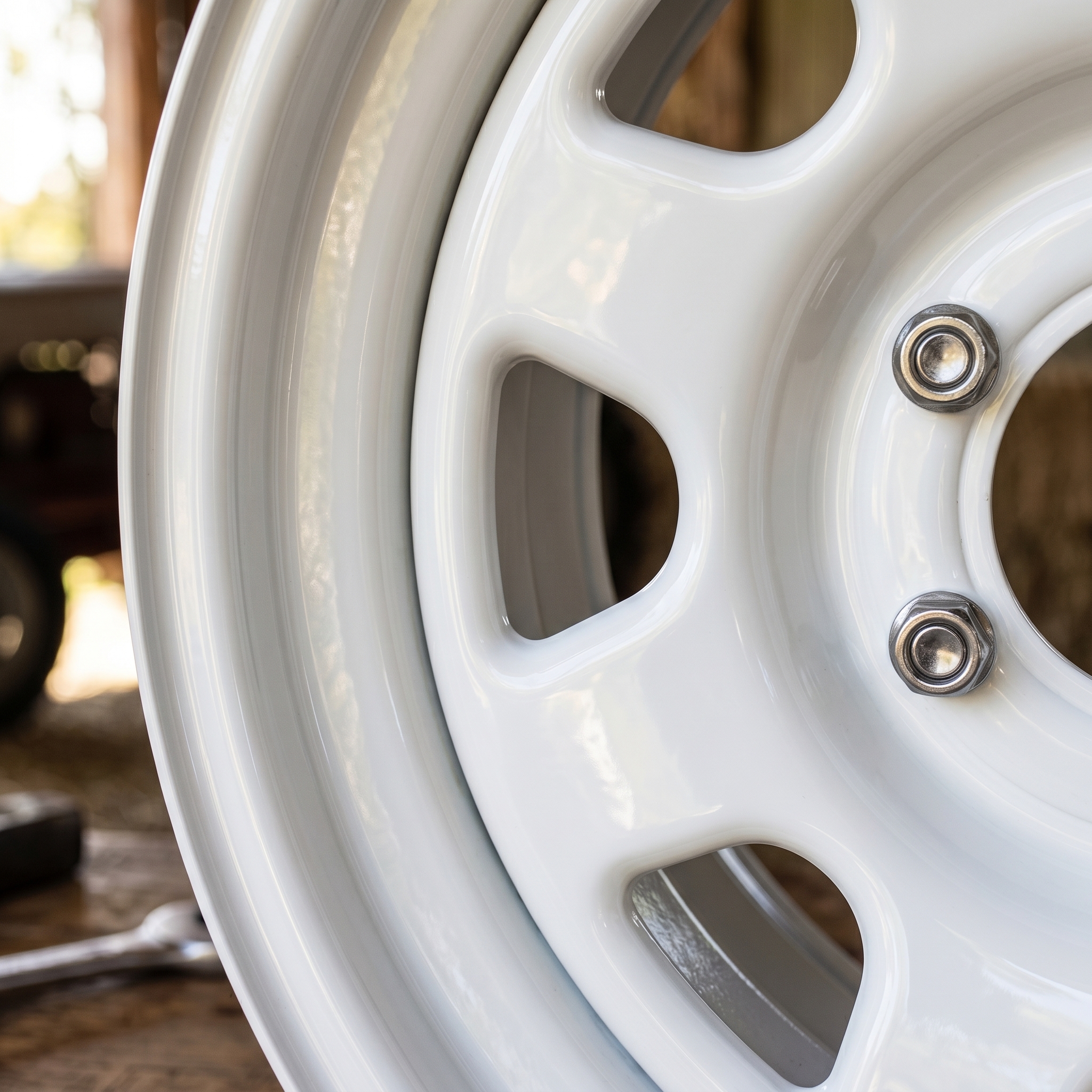 Gloss White Heritage Series Off-Road Wheels detail 2