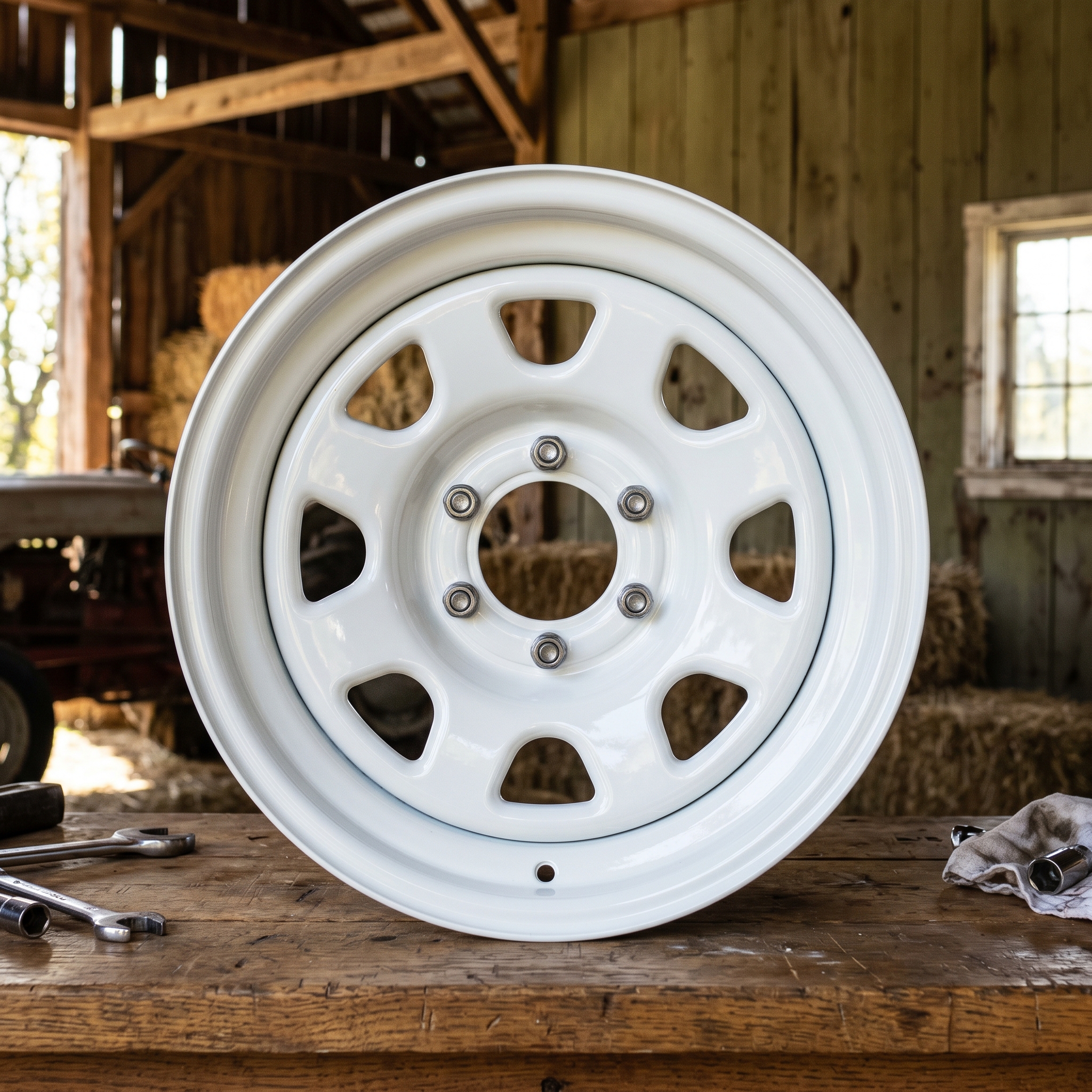 Gloss White Heritage Series Off-Road Wheels detail 1